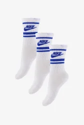 Nike Dreierpack Kids Socken - White + Game Royal EU27-35