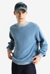 Redefined Rebel RRDREW Strickpullover - Baleine Blue M Herren