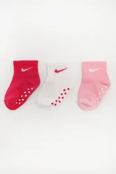 Nike Dreierpack Baby Socken - Dark Hyper Pink + Rose + White EU18-23