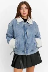 Tally Weijl Oversize Jeansjacke - Light Blue S Damen