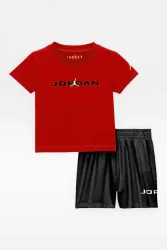 Jordan Baseleine Baby-Set - Black + Red 12m