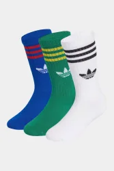 Adidas Originals Dreierpack Socken - Collegiate Royal + Bold Green + White EU34-36 Kids