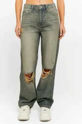 Tally Weijl Straight Leg Jeans - Blue Medium Used 36 Damen