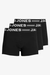 Jack & Jones Dreierpack Boxershorts - Schwarz + Weiss S Herren