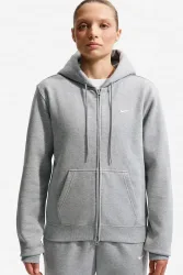 Nike Kapuzensweatjacke - Dark Grey Heather S Damen