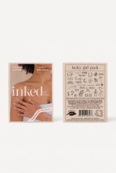 INKED by Dani Lucky Girl Selbstklebende Tattoos - Black Einheitsgroesse Damen