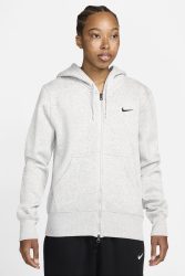 Nike Phoenix Fleece Kapuzensweatjacke - Birch Heather M Damen