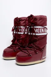 Moon Boot Icon Nylon Schneestiefel - Burgundy EU35-38 Damen