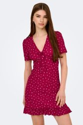 Only ONLBILL Minikleid aus Seersucker - Rio Red M
