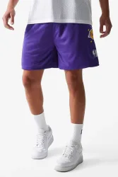 New Era Mesh Shorts - Purple M Herren