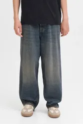 Jack & Jones Junior JJIRON Baggy Fit Jeans - Blue Denim 140 Kids