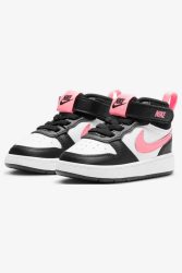 Nike Court Borough 2 Baby Sneaker - Black + Sunset Pulse + White EU22