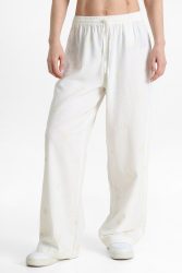 Only ONLCARO Wide Leg Leinenhose L32 - Bright White M/32 Damen