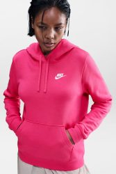 Nike Sportswear Club Fleece Kapuzensweatshirt - Rush Pink M Damen