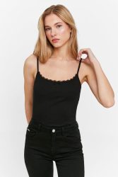 Tally Weijl Geripptes Body - Black S Damen