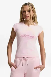 Ed Hardy T-Shirt - Pink S Damen