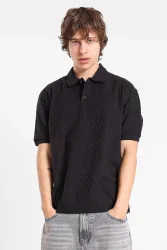Armani Exchange Strukturiertes Poloshirt - Black S Herren