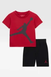 Jordan Baby-Set - Red + Black 12m