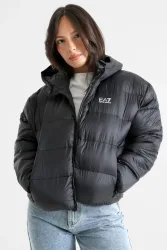 EA7 Emporio Armani Train Shiny Pufferjacke - Black XS Damen