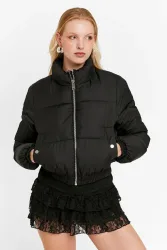 Tally Weijl Crop Pufferjacke - Black S Damen