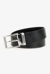 Guess Wendbarer Gürtel - Coal + Black S Herren