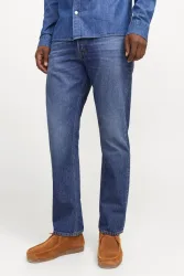 Jack & Jones Chris Relaxed Fit Jeans L32 - Blue Denim 30/32 Herren