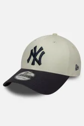 New Era 9Forty Cap / Strapback - Light Beige + Navy Einheitsgroesse Herren