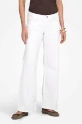Only ONLJUDY-O Wide Leg Jeans - White M Damen