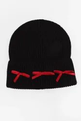 My Accessories London Beanie - Black Einheitsgroesse Damen