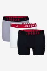 Jordan Air Dreierpack Boxershorts - Black + White + Gym Red + Cement Grey XL Kids