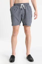 Redefined Rebel RRSLADE Karoshorts aus Seersucker - Navy Blazer M Herren