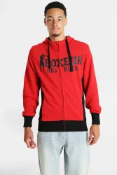 Boxeur des Rues Kapuzensweatjacke - Red + Black M Herren