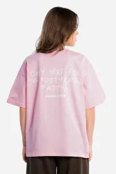 Another Cotton Oversize T-Shirt - Light Pink M Damen