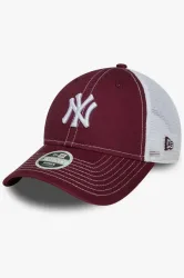 New Era 9Twenty Trucker Cap / Strapback - Bordeaux + White Einheitsgroesse Damen
