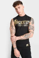 Boxeur des Rues Tanktop - Schwarz + Goldfarbe M Herren