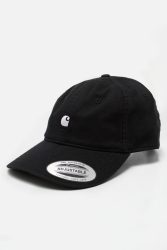 Carhartt WIP Madison Logo Strapback Cap - Black + White Einheitsgroesse Herren