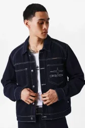 Project X Paris Jeansjacke - Raw Denim M Herren