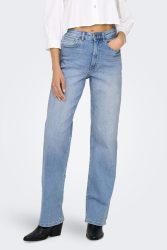 Only Maddie Wide Leg Jeans L32 - Light Blue Denim 26/32 Damen