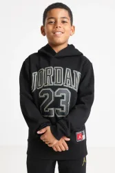 Jordan Kapuzensweatshirt - Black + Gold L Kids