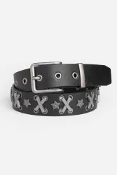 Minga London X-Laced Gürtel - Black Einheitsgroesse Damen