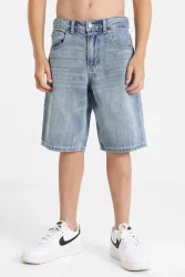 Levi's Stay Loose Fit Jeansshorts - Light Blue Denim 14 Kids
