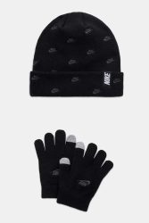 Nike Set: Beanie und Touchscreen Handschuhe - Black Einheitsgroesse Kids