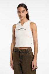 Dickies Geripptes Tanktop - Offwhite M Damen