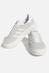 Adidas Originals Gazelle Bold Plateau Sneaker - Grey Two + Footwear White + Cloud White EU36 Damen