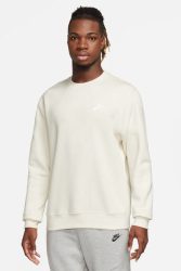 Nike Sportswear Club Sweatshirt - Sail + White M Herren
