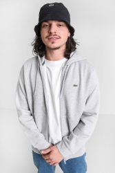 Lacoste Kapuzensweatjacke - Hellgrau meliert S Herren