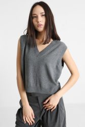 Only ONLCOCO Strickpullunder - Medium Grey Melange S Damen