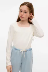 Vero Moda VMMILLION Langarmshirt - Snow White 146-152 Kids