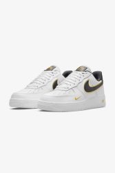Nike Air Force 1 '07 Sneaker - White + Black + Metallic Gold EU42 Herren