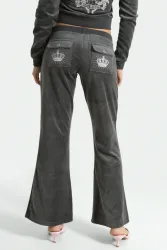Juicy Couture Rebelle Samt Flare-Hose - Raven XS Damen